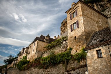 Very picturesque old houses and streets in the town of Beynac-et-Casnac, a commune in southwestern France in the Dordogne department. October 2022