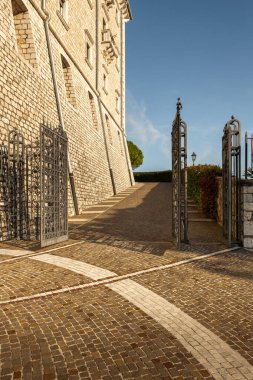 Montecassino Manastırı. İtalya Aralık 2019