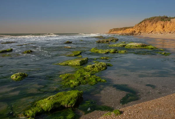 stock image Mediterranean Sea. Sunset, evening. Israel Middle East.