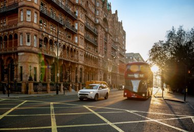  Picturesque streets, buildings of the square of the wonderful city of London. England December 2022 Tourism, vacation, travel concept