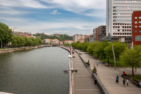 Embankment Bilbao España Mayo 2022 Concepto Vacaciones Viajar Alrededor Del —  Fotos de Stock
