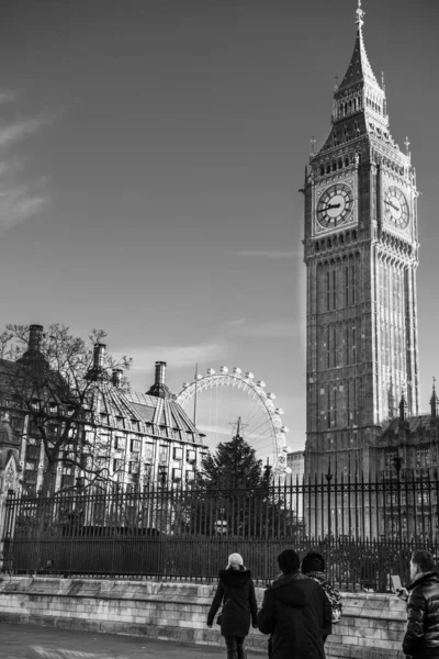 Живописные Улицы Здания Дворы Прекрасного Лондона Англия Декабря 2022 Туризм — стоковое фото