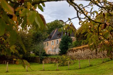 Fransız vilayeti ünlü trüf mantarlarının yetiştiği yerdir. Fransa Perigord 16 Ekim 2022.