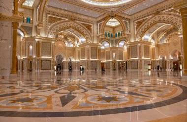 Qasr al-Watan (Ulusun Sarayı) Başkanlık Sarayı. Abu Dabi İ.A.E. Mart 2022