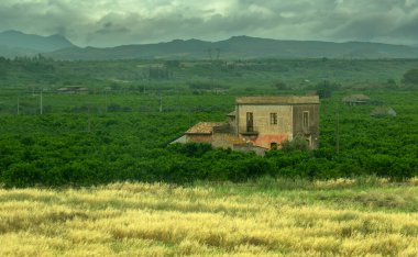27 Mayıs 2023 Sicilya İtalyan vilayeti. Güzel Sicilya manzaraları.