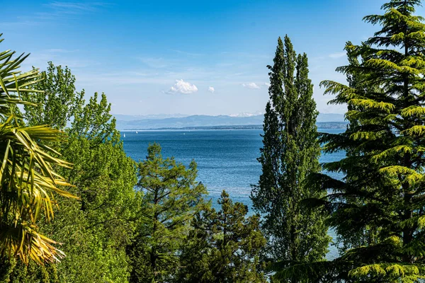 Άποψη Της Μεγαλύτερης Γερμανικής Λίμνης Που Ονομάζεται Λίμνη Constance — Φωτογραφία Αρχείου