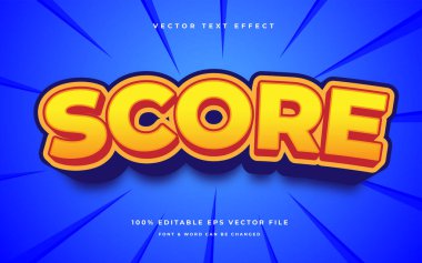 çizgi film düzenlenebilir metin efekti