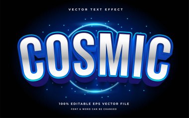 kozmik nokta modern düzenlenebilir metin efekti