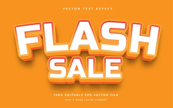 Flash Sale Effet Texte Modifiable Moderne — Image vectorielle