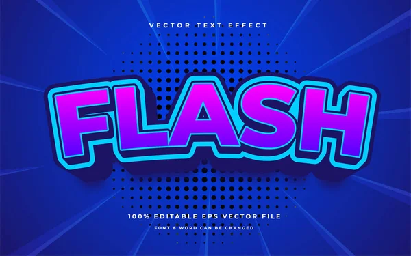 Flash Modern Bewerkbaar Teksteffect — Stockvector