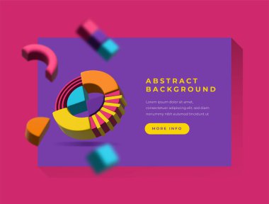 3B Modern Renkli Soyut Arkaplan