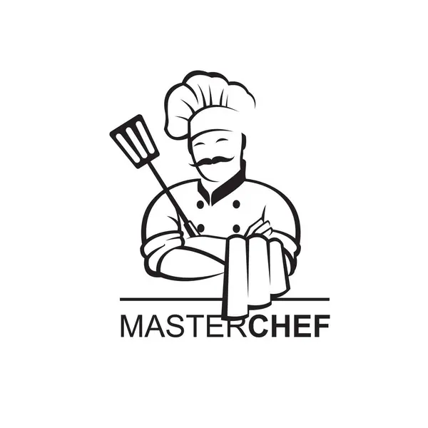 Black Chef Icon Spatula Isolated White Background Royalty Free Stock Vectors