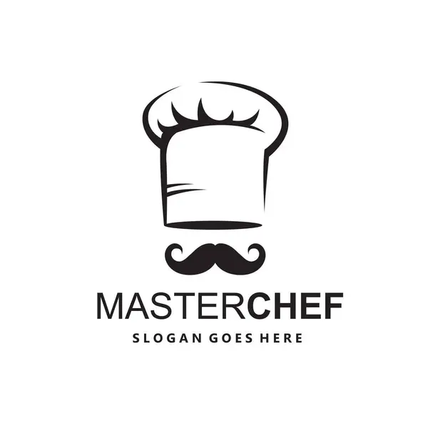 Illustration Monochrome Mustachioed Chef Isolated White Background Stock Illustration