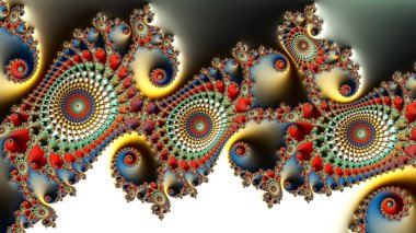 soyut fraktal desen, yaratıcı grafik tasarım için dijital sanat