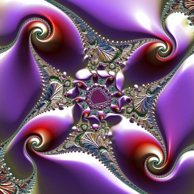 Kelebek şeklinde fraktal desen