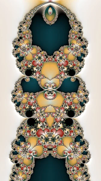 Абстрактний Барвистий Фрактальний Візерунок Тла — стокове фото