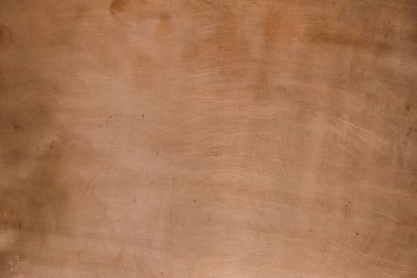 Bakır yüzey. Bakır arka plan. Gün ışığı. Boşluğu kopyala. 