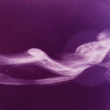 Buhar veya duman hareketi. Soyut. Koyu morumsu. Boşluğu kopyala.