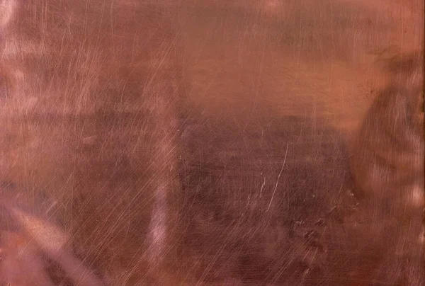 Copper background. Copper sheet. Scratches.