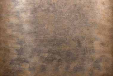 Bakır arka plan, demir olmayan metal doku. Camın üzerindeki bakır folyo..