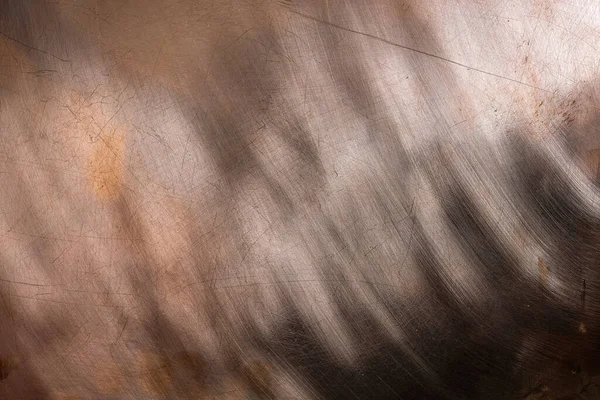 Tasarım için bakır arka plan. Işık efekti. Boşluğu kopyala.