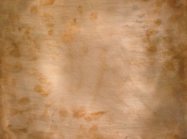 Bakır arka plan. Ortadaki ışık.