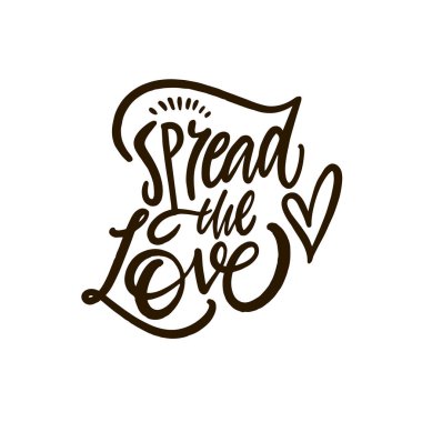 Bu güzel ve ilham verici bir el yazısı. Herkes için olumlu, umut ve sevgiyi teşvik eden bir tasarım.