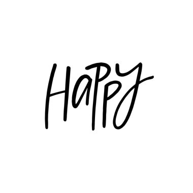 Bu zarif el yazısı, mutluluk ve pozitiflik yaymak için mükemmel olan 