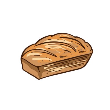 Bu, her türlü mutfak sunumu için mükemmel güzellikte altın kabuklu lezzetli bir ekmek.