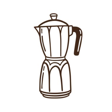 Klasik bir fırın espresso makinesinin şık bir çizgisi. Her yerde tutkulu kahve severler için ideal.