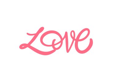 Romantik projeler için ideal zarif pembe tipografide sergilenen nefes kesici ve çarpıcı bir aşk tasviri.