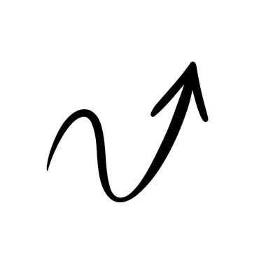 Yukarı doğru ok büyümeyi, sürekli gelişmeyi ve çeşitli alanlardaki olumlu eğilimleri sembolize eder.