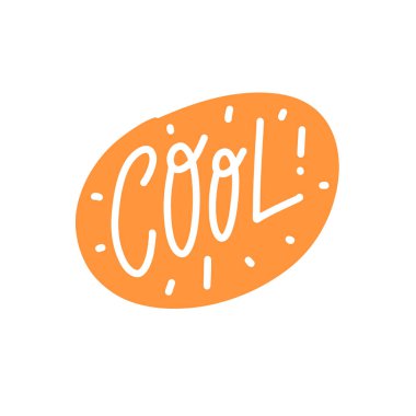 Havalı kelimesi ile bu canlı ve şık grafik moda tasarımlar ve sosyal medya gönderileri için mükemmeldir