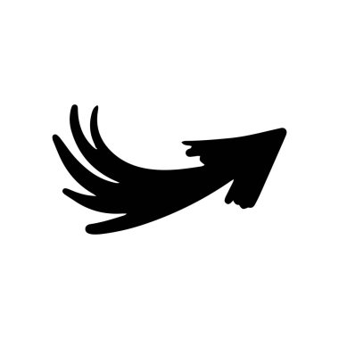 Yenilikçi bir ok tasarımı yukarı doğru hareketi ve çeşitli yaratıcı tasarımlarda ileri momentumu temsil eder.