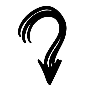 Değişik yaratıcı projeler için ideal net yön ve hareketi sembolize eden dinamik ve stilize bir ok