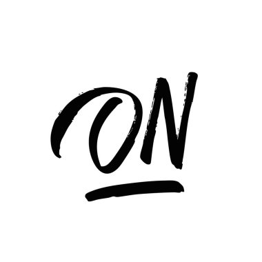 Cesur fırça darbeleriyle karakterize edilmiş, modern beceri ve zarafeti sergileyen şık bir on tipografi tasarımı.