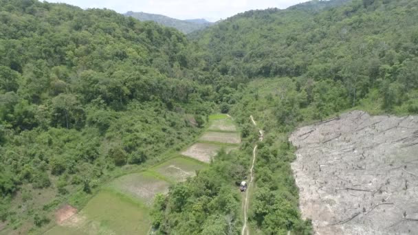 Omkoi Distrito Encuentra Una Hermosa Zona Montañosa Forestal Norte Tailandia — Vídeos de Stock