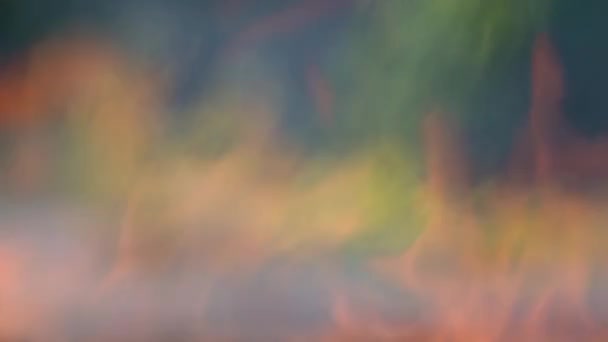 Tűz Lassú Mozgása Folyamatosan Ahogy Tűz Szikrája Mutatja Láng Háttér — Stock videók