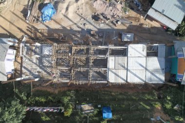 Ban Thung Ton Ngio, Mae Tuen, Omkoi ilçesi, Chiang Mai, Tayland Vadisi 'nin kuzeyindeki bir köy manzaralı..