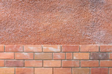 Yapay Poliüretan Tuğla Duvar ve Köpük Çimento Duvarı 'nın arkaplanı.