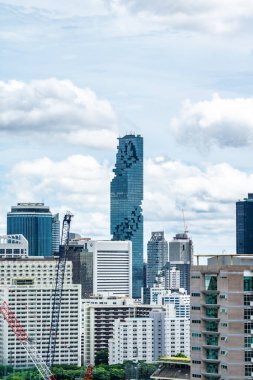 Bangkok, Thailand - 26 Aug 2021, King Power Mahanakhon, it was opened in Dec 2016, is a mixed-use skyscraper in Silom Sathon central business district of Bangkok, Thailand. clipart