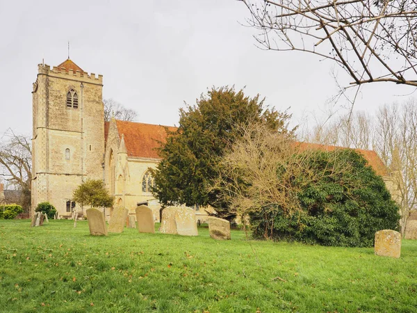 Jedno Najwcześniejszych Miejsc Chrześcijańskich Wielkiej Brytanii Średniowieczny Kościół Opactwa Piotra — Zdjęcie stockowe