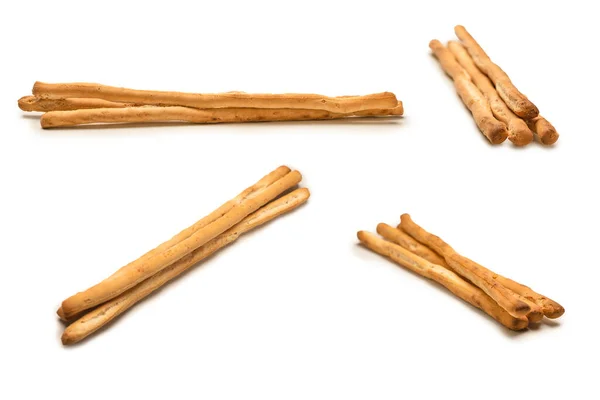 Bread Sticks Isolated White Background — Stock Photo, Image