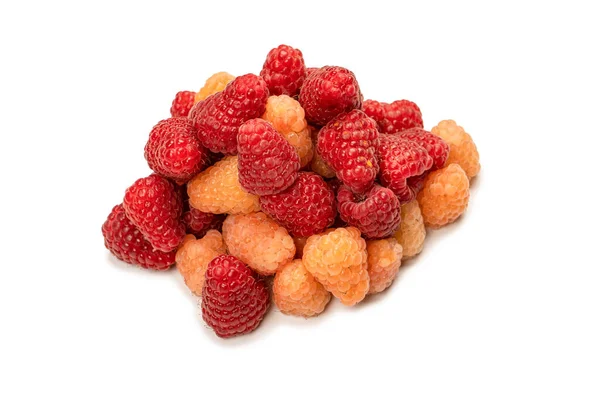 Tasty Raspberries Isolated White Background — Stock Photo, Image