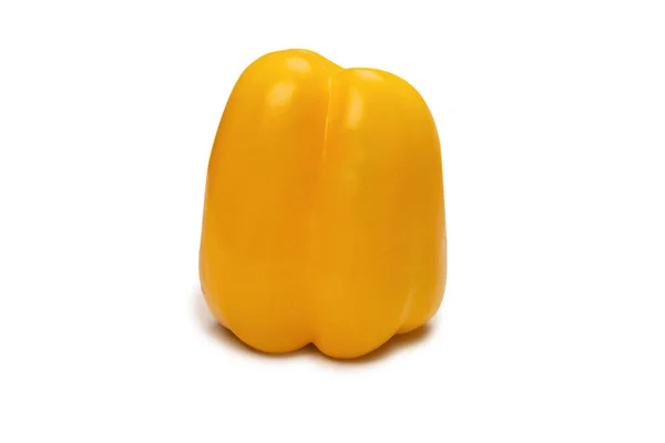 Желтый Колокольчик Пеппер Изолирован Белом Фоне — стоковое фото