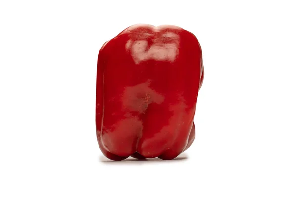 Красный Перец Колокол Изолирован Белом Фоне — стоковое фото