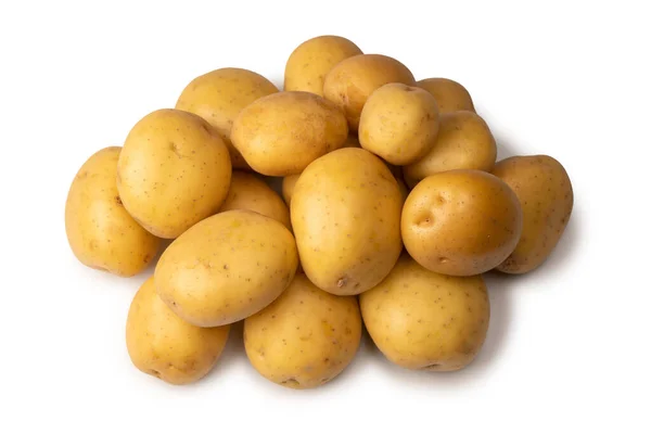 Group Fresh Tasty Potato Isolated White Background — Fotografia de Stock