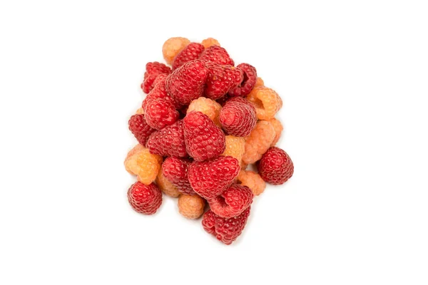 Tasty Raspberries Isolated White Background — Stock Photo, Image