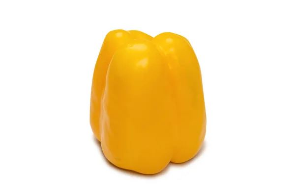 Yellow Bell Pepper Terisolasi Pada Latar Belakang Putih — Stok Foto