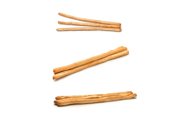 Brood Sticks Geïsoleerd Een Witte Achtergrond — Stockfoto